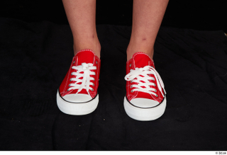 Stacy Cruz foot red sneakers shoes 0001.jpg